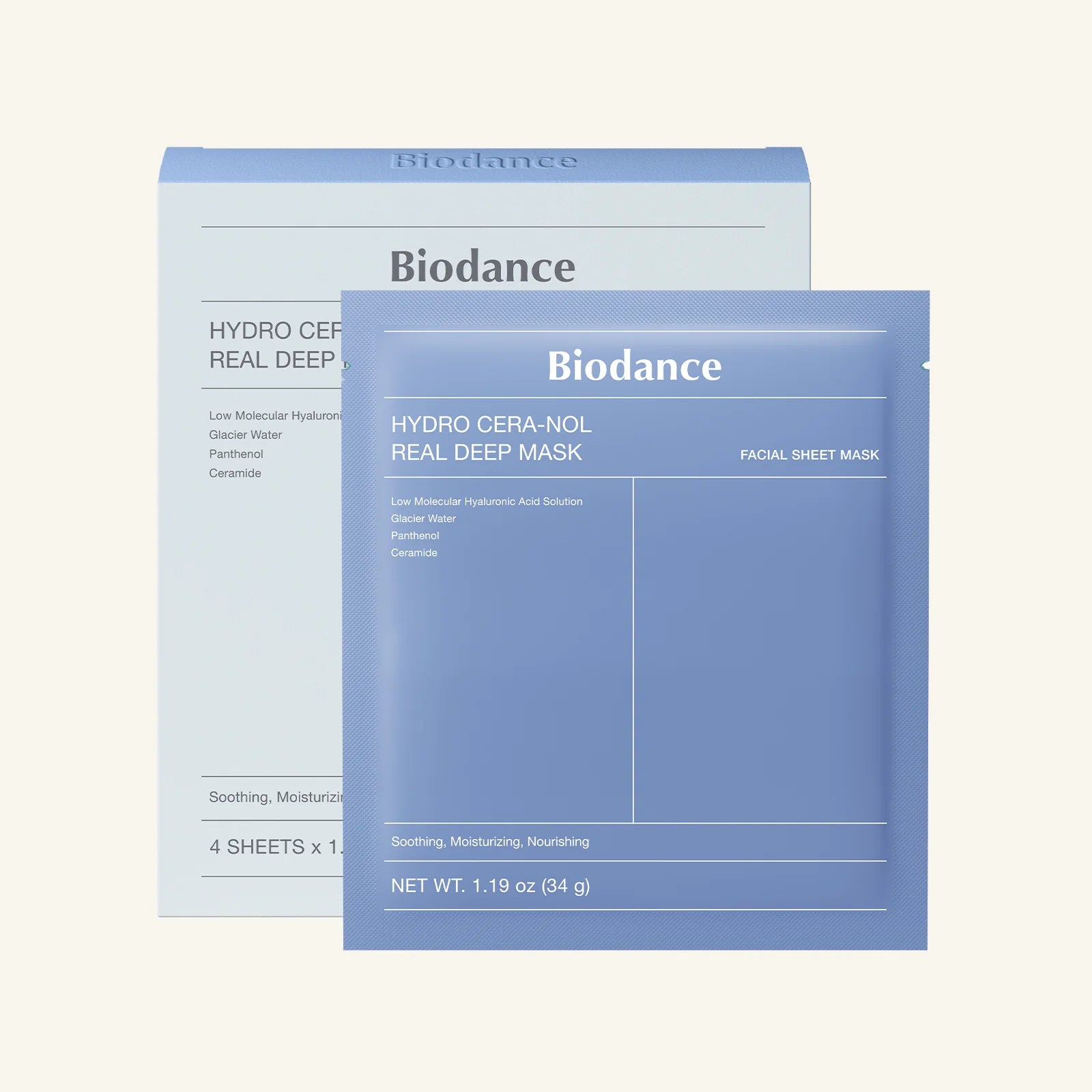Biodance Hydro Cera-Nol Real Deep Mask packaging on a white background
