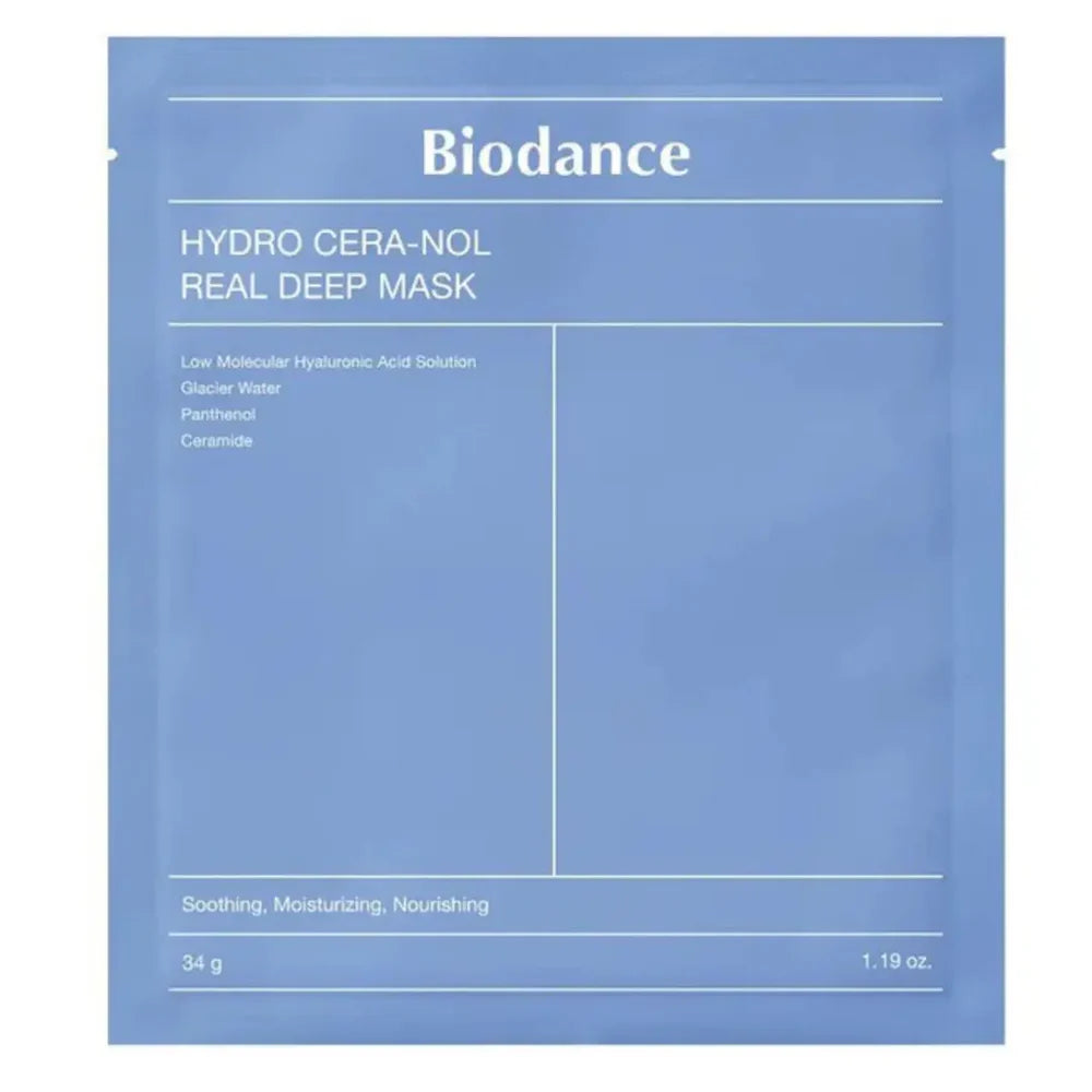 Biodance Hydro Cera-Nol Real Deep Mask packaging on a white background