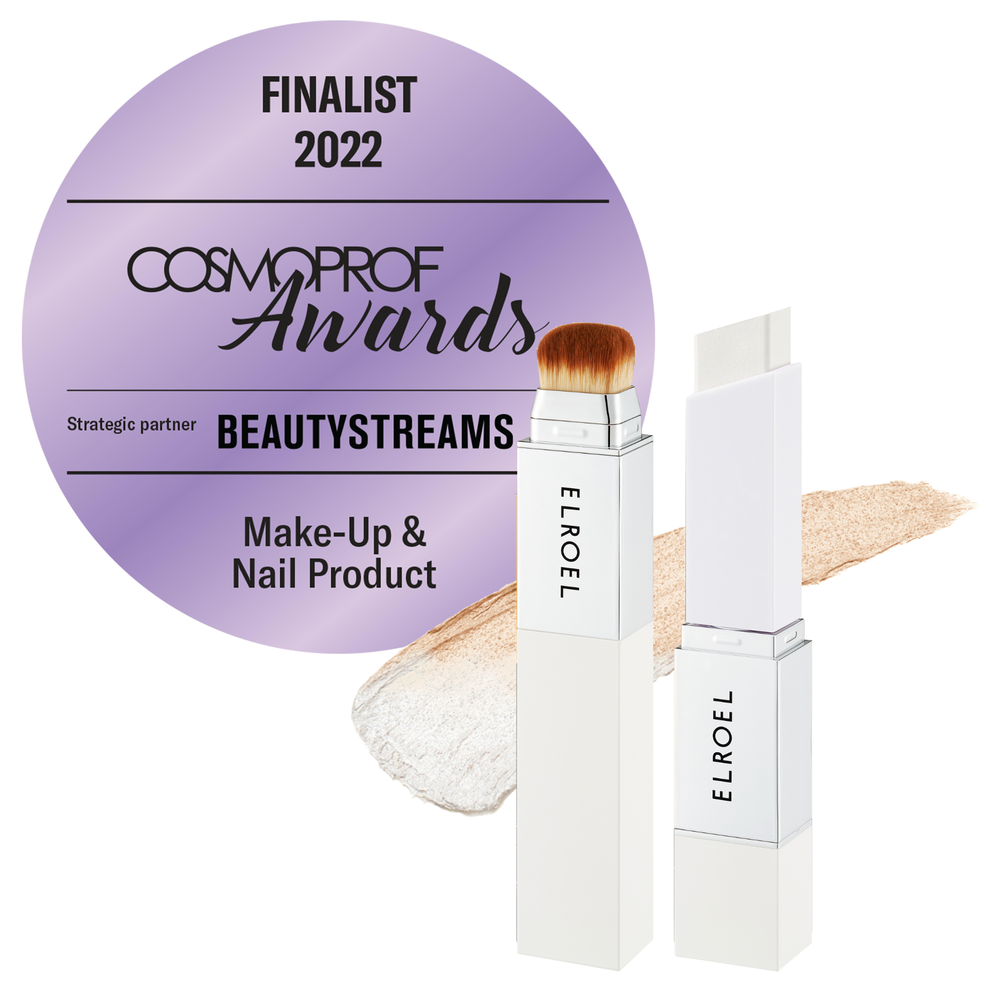 Elroel blanc cover cream stick lightweight full coverage foundation stick with spf50+Pa++++ or a natural radiant finish