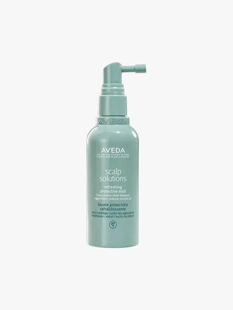 Aveda scalp care product on a white background