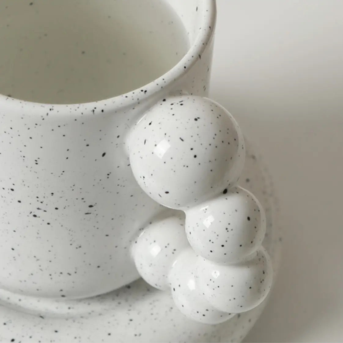 Ceramic Mug Set Bulle - Ink Splashed Pearl Handle